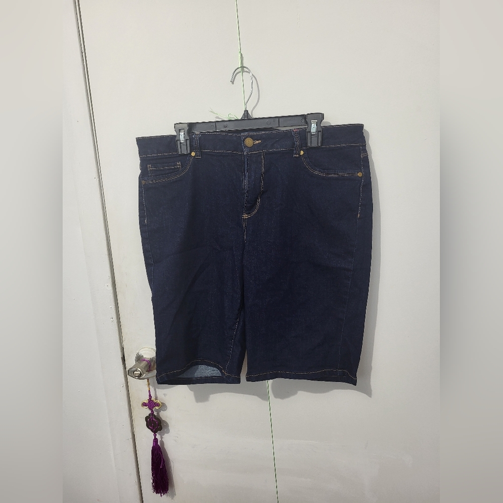 Denim Capri Shorts